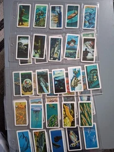 Exploring The Ocean Red Rose Brookebond Canadian Issue Full Set 48 - Picture 1 of 6