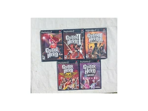 Guitar Hero Collection PS2: Guitar Hero 1,2,3, Aerosmith, Encore Rocks The 80s - Picture 1 of 18