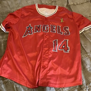 Los Angeles ANAHEIM Angels Baseball SGA Red Youth XL Jersey MLB Free Shipping - Picture 1 of 3
