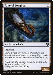 (3x FOIL) FUNERAL LONGBOAT - Kaldheim – MTG Magic the Gathering Card - Picture 1 of 5