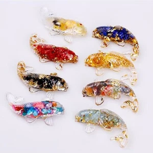 10pcs Harz Koi Dekoration Handgefertigt Mini Koi Ornament DIY Fisch Tank Dekor - Bild 1 von 16