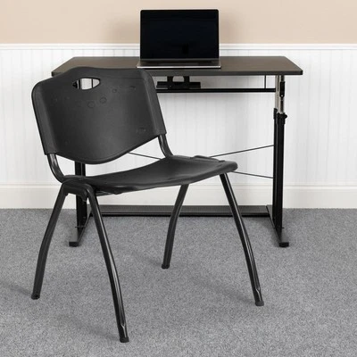 880 Lb. Capacity Industrial Plastic Stack Chair With Carrying Handle — 第 1/4 张图片