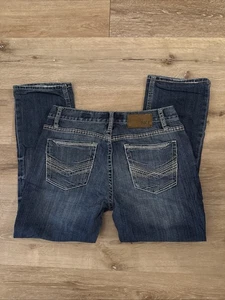 Bke Jake Straight Leg Men’s Jeans Size 32s Heavy Stitch Jeans - Picture 1 of 9