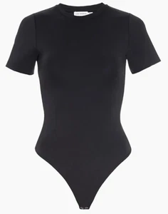 Good American Scuba Tee Body schwarz figurbetont Größe M - Bild 1 von 5