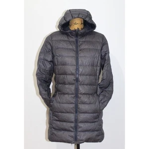 Eddie Bauer EB650 Navy Heather Down Hooded Lightweight Packable Puffer Jacket M - Picture 1 of 10