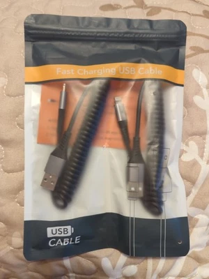 Pair Of USB Fast Charging Cables New Sealed - Image 1 of 2