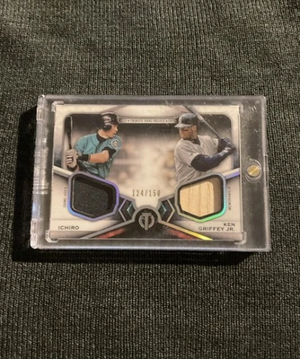 Topps Tribute 2021 - Reliquias dobles 2 jugadores - Ken Griffey Jr, Ichiro/150 - Salón de la fama Foto 1 de 2