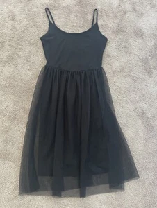 Black Top shop Dress Size 8-10 - Picture 1 of 6