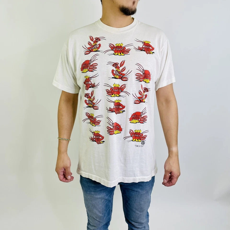 Vintage Single Stitch Outhouse Designs Jackson Sex Lobsters Front & Back T-Shirt - Изображение 1 из 4