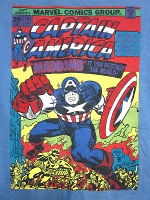 CAPTAIN AMERICA youth med tee Marvel Comics retro 1976 T shirt Jack Kirby #193 - Image 1 of 2