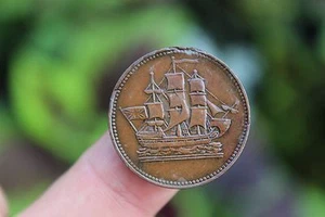 Kanadische Münze, Schiffe Kolonien & Handel, Prince Edward Island, vz+, 1835 - Bild 1 von 10