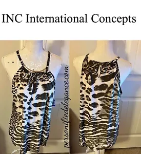 NUEVO INC International Concepts Moderno Romance Animal Mosaico Top Talla XL $49.50 - Imagen 1 de 10