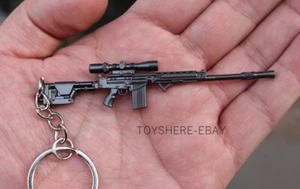 1/12 Mini  gun  FAL sniper Rifle full metal  keychain toy gift  9cm - Picture 1 of 2