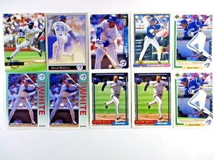 Lote de 10 tarjetas de béisbol Devon blancas - Toronto Blue Jays de colección CF - Lote #55 - Imagen 1 de 7