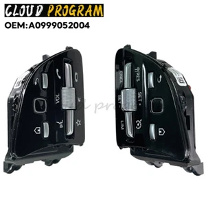 Multifunctional steering wheel buttons FOR Mercedes-Benz W205 W213 black/chrome - Picture 1 of 3