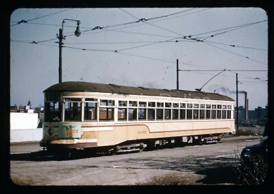 Trolley doble diapositiva #4098 Cleveland Transit Cleveland OH 1951  Foto 1 de 3