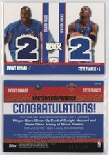 2005-06 Topps Luxury Box Two's Company Relics /193 Dwight Howard Steve Francis
