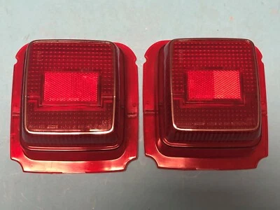 Mazda RX4 929 Coupe Rear Tail light Red Stop Lenses Pair Genuine NOS - Image 1 of 4