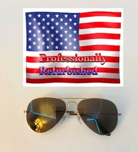 Ray Ban RB3025 modische goldfarbene Pilotenbrille mit neuen getönten braunen Gläsern - Bild 1 von 10