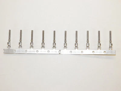 25 Deutsch DTM #20 STAMPED 1062-20-0122 Terminals Female Sockets 18-20-22 ga  - Image 1 of 4