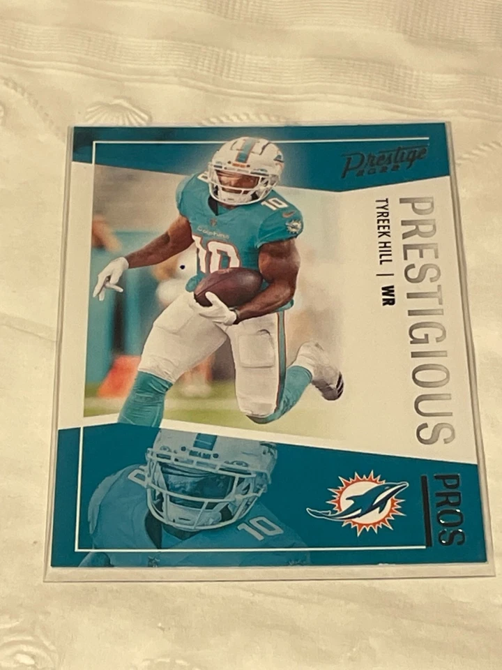 2022 Panini Prestige Prestigious Pros #PP-7 - Tyreek Hill - Dolphins! - Image 1 of 1