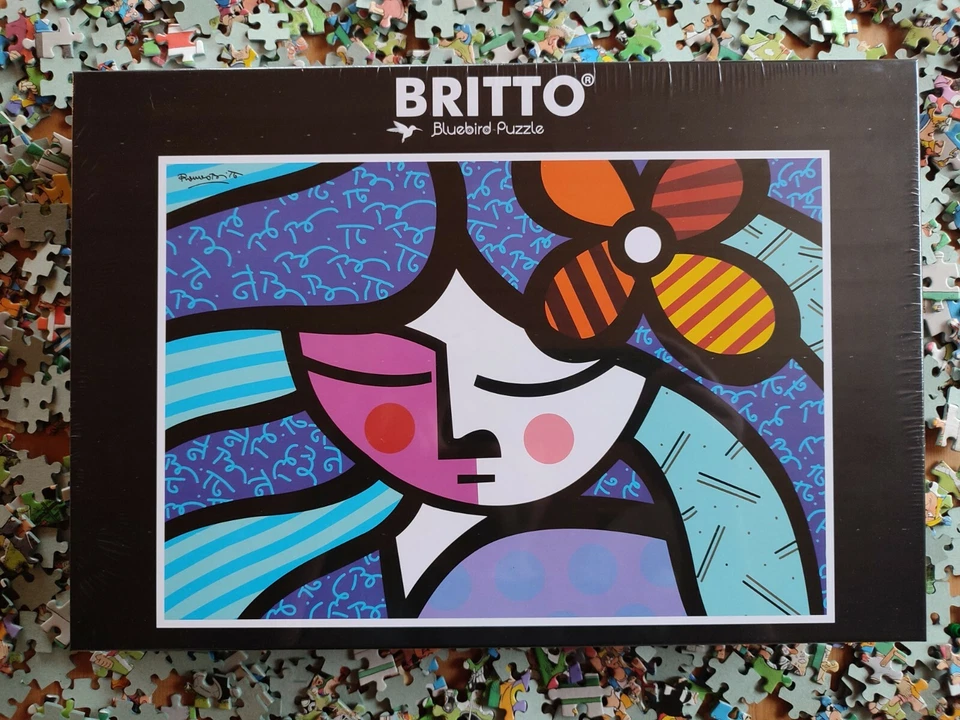 Puzzle - Romero Britto, Girl with Flower - 1000 Teile, Bluebird (90019)