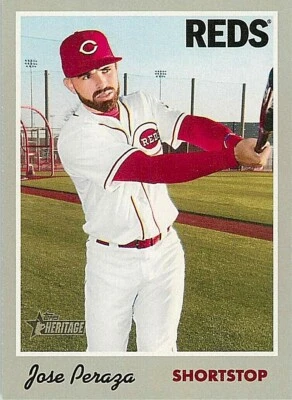 2019 Topps Heritage #22 Jose Peraza REDS - Image 1 of 2