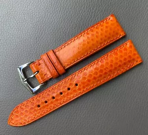 Genuine Snake Leather Watch Strap Band Size15 16 17 18 19 20 21 22 23 24 25 26mm - Picture 1 of 11