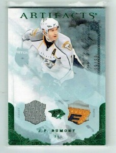 10-11 UD Upper Deck Artifacts  J P Dumont  /50  Jersey--Patch