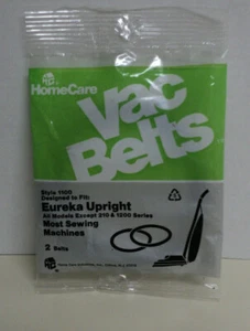 VAC BELTS HomeCare Style 1100 Eureka Upright 1 PKG 2 Gurte NEU ..AUCT#6794 - Bild 1 von 2