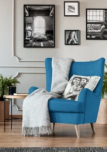 Pencil Sketch Photo Effect Personalized Spun Polyester Square Pillow - Picture 1 of 3