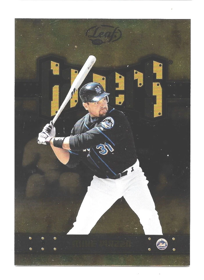 Z 2003 Leaf Baseball Mike Piazza Mets Gamers #G-15 casi nuevo Foto 1 de 1