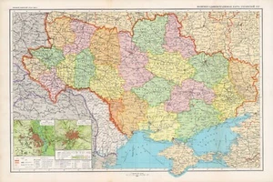 Mapa de Ucrania 1939 - Imagen 1 de 4