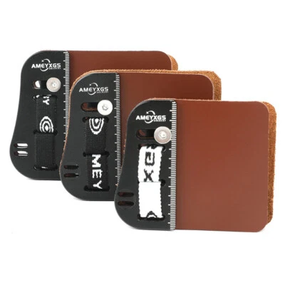 Archery Barebow Tab Finger Guard Cowhide Protector Gear Bow Target Hunting RH LH - Image 1 of 4