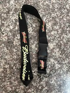 BUDWEISER LANYARD KEYCHAIN FAST SHIPPING - Picture 1 of 1