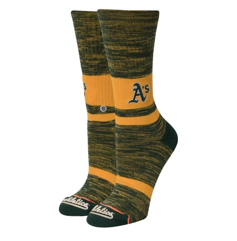 Women's Stance Oakland Athletics Classic Crew Socks Cover