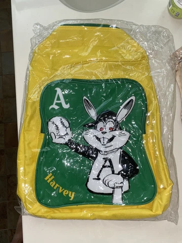 Oakland A's Athletics KC Kansas City Harvey the Rabbit Backpack SGA 2018 NEW MLB Cover