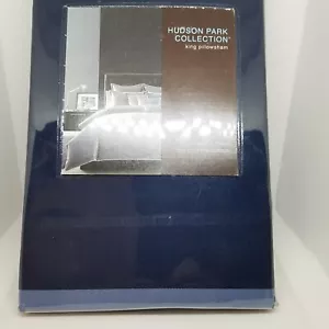 Hudson Park KING Sham NAVY BLUE 800 TC Egyptian Cotton NEW $115 - Picture 1 of 3