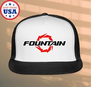 Fountain Powerboats Black/White Trucker Hat Cap Adult Size