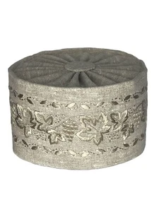 Skoufos Greek Style Calotte Grapevine Sizes 58 Natural linen soft sides - Picture 1 of 3