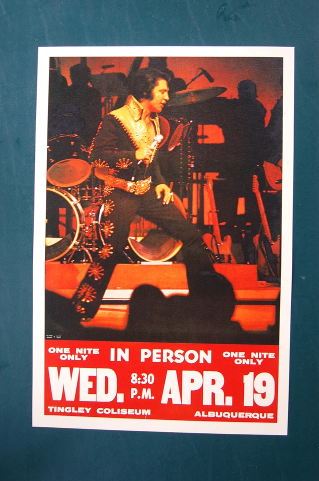 Elvis Concert Poster 1972 Albuquerque - Image 1 of 1