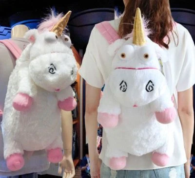 55 cm Fluffy Unicorn Einhorn Plush Backpack Rucksack flauschig süß trendig BC320