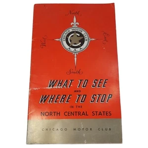 Chicago Motor Club AAA What To See Where To Stop North Central States 1966-67 - Imagen 1 de 5