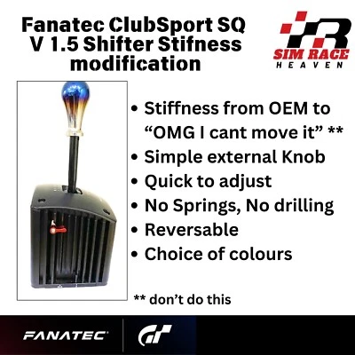 Fanatec ClubSport Shifter Modifikation OEM + einstellbare steifere Schaltung - Bild 1 von 3