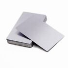 50 Pcs 86x54 mm/2.13*3.39 Inch Metal Business Cards Aluminum Card Blanks  Office