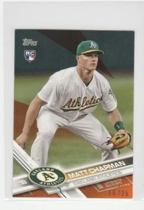 2017 Topps Mini On Demand Orange Parallel 16/25 Matt Chapman #US4 Rookie RC A's - Picture 1 of 1