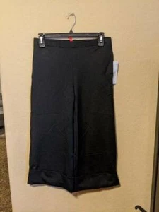NWT Amazing Wide Leg Deep cuff Ponte Crop Pants IC by Connie K MD - Picture 1 of 3
