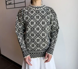 Vintage Dale of Norway Womens Sweater Pullower Ski Retro Bloke size M - Picture 1 of 12