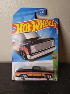 HOT WHEELS 2024 HW SLAMMED 1/5 - ' 83 CHEVY SILVERADO BLACK LOWRIDER STYLE - Picture 1 of 2