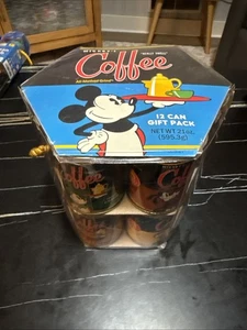 Mickey's Really Swell Coffee Theme Park 12 latas paquete de regalo coleccionable Disney - Imagen 1 de 11